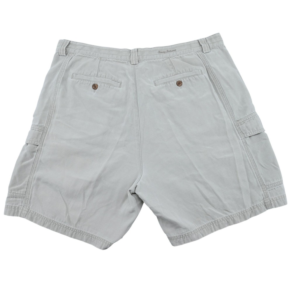 Tommy Bahama Key Grip Cargo Shorts 38 Gray Tencel Coastal Resort Casual Utility - Picture 6 of 16